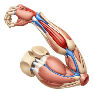 Elbow muscle anatomy sticker