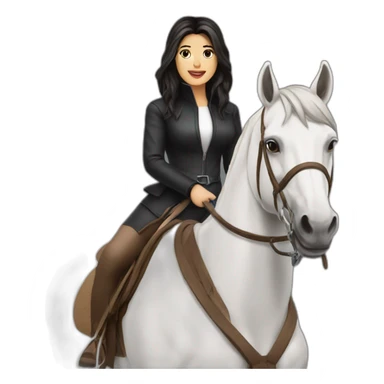 Killy Jenner sur un cheval sticker