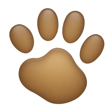 animal paw print sticker