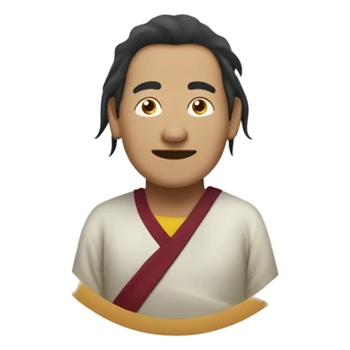 Monje tibetano descansando divertido sticker