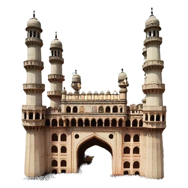 Charminar in indian flag sticker