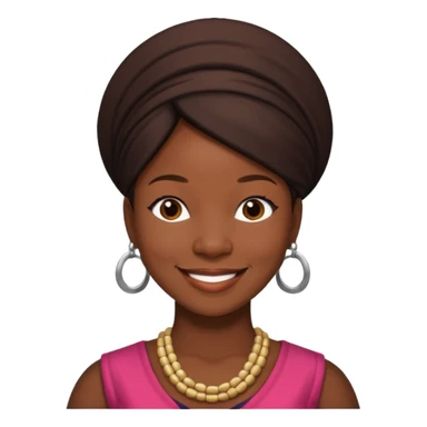 India Arie with dark brown hair sticker