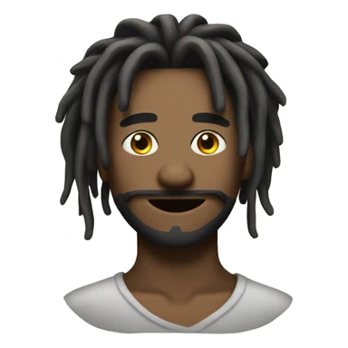 Nonchalant dread head sticker