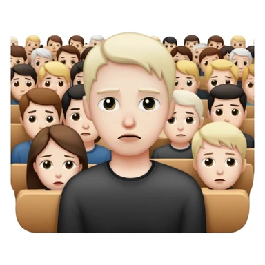 sad audience  sticker