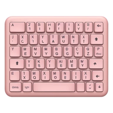 light pale pink alt keyboard sticker