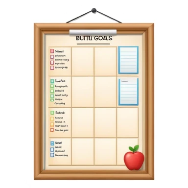 bulletin board reachable goals sticker