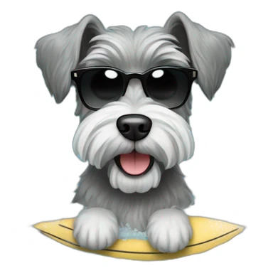 Zwergschnauzer in VW Ocean sticker