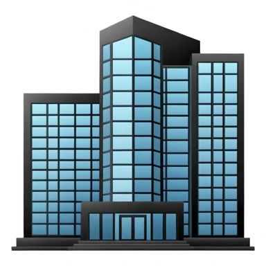 Black outline emoji or icon that represents architecture sticker