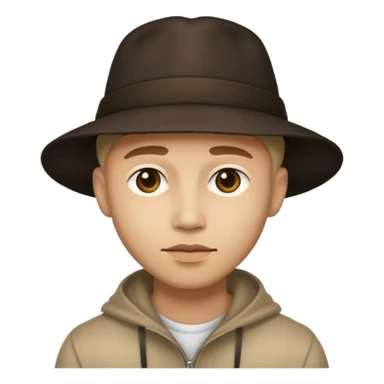 Make a mysterious guy with a hat and he's in the shadow sticker