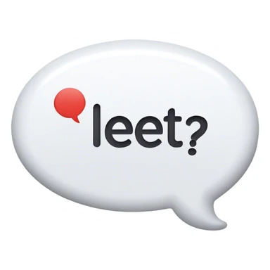 Word bubble that says “Let’s go” sticker