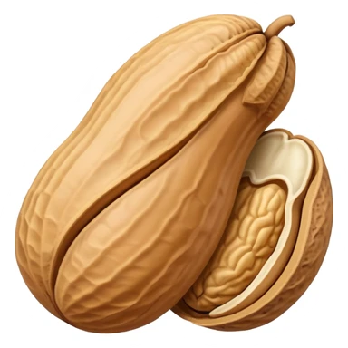 cartoon peanut with shell sticker