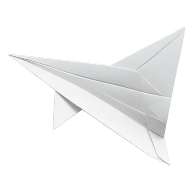 paper plane, simple folding sticker