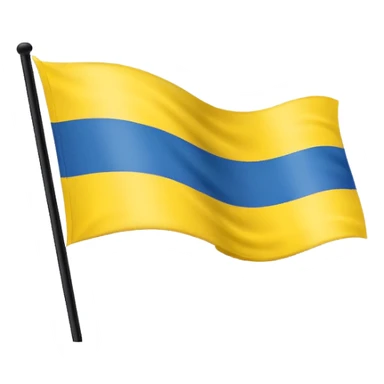 Uma bandeira de país tipo da Ucrânia mais em vez da cor azul vc coloca a cor preta onde fica o azul preto sticker