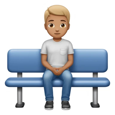 person waiting for the bus sticker