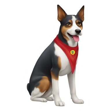 Great to Ukraine, borsch, salo, patriot, dog called Patron sticker