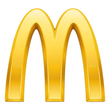 mcdonalds golden arches logo with red background sticker