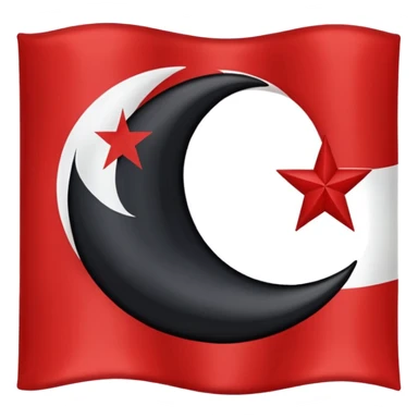 Nazi flag and Türk flag mix sticker