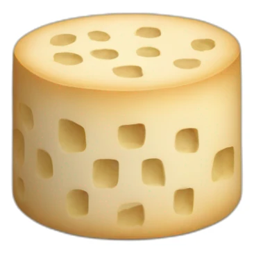 round tofu with a grid pattern on top sticker