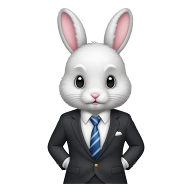 bunny in suit sticker