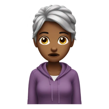 Annoyed girl sticker