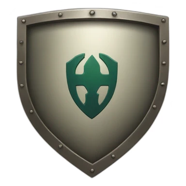 shield with a tick sticker