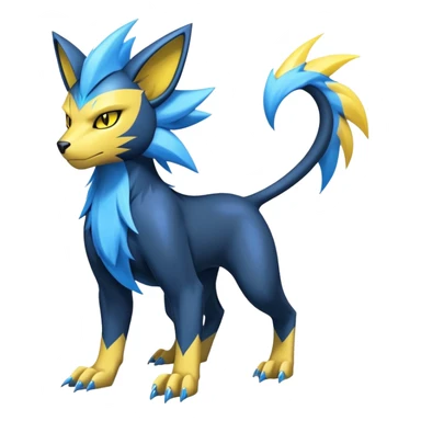Manectric-Luxray-Fakémon-hybrid-creature (full body)  sticker
