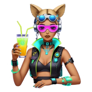 create a happy hour hero image. the event will be in san Francisco so make it cyberpunk and solar punk. add the logos of Zircuit, HF0, and Eigenlayer sticker