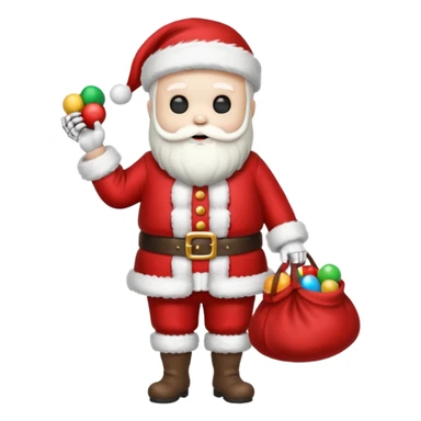 Skeleton death dressed as santa sticker