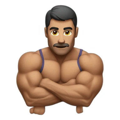 Muscule man sticker