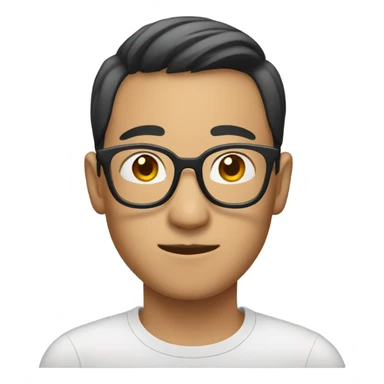 Gay Asian with glasses sticker