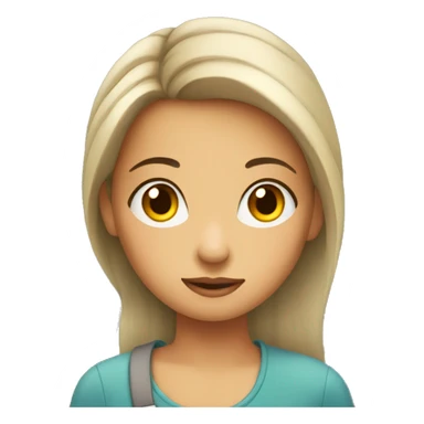 A girl side eyeing  sticker