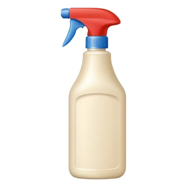 surface cleaner bottle, cream colored, white cap, without spray sticker