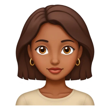 Chica morena enamorada  sticker