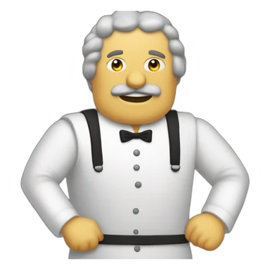 Monty Python restaurant big man sticker