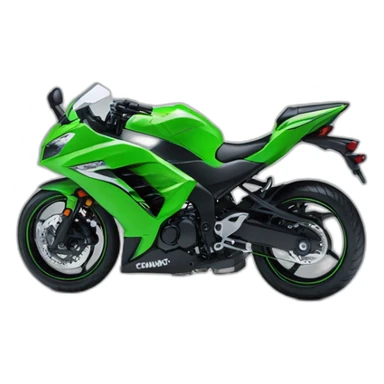 Kawasaki ninja 400 with eyes sticker