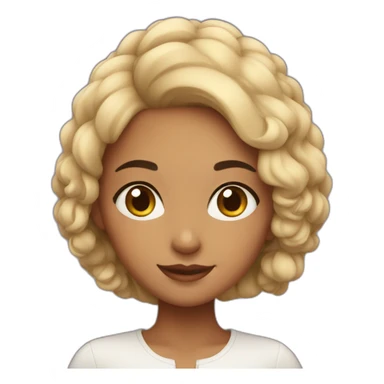 short hair moroccan girl sticker