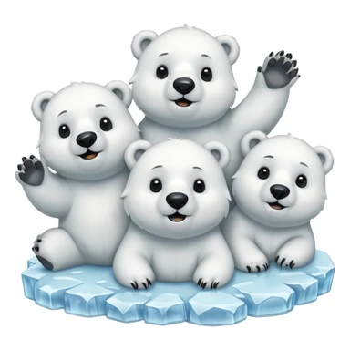 🩵🐻‍❄️ crea varios osos con estos emoji sticker