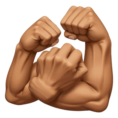 two closed fists sticker