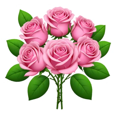 Valentines Day all pink flowers sticker
