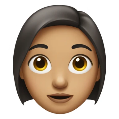 A girl with big eyes sticker