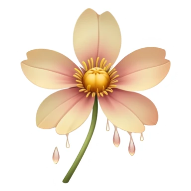blooming flower is sad sticker