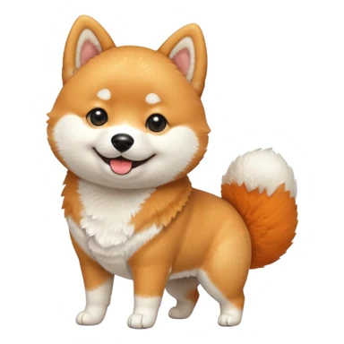 a full body of cute shiba sticker