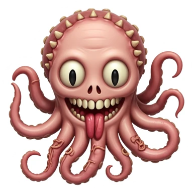 Rotting intestines smile lovecraftian horror sticker