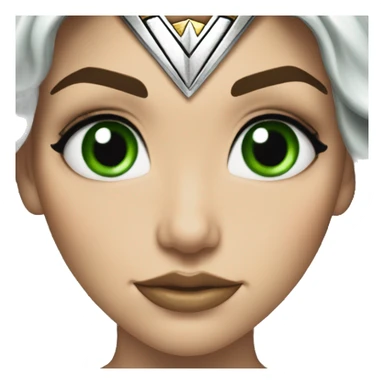 wonder woman superhero emoji green eyes sticker