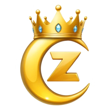 puedes crear un emoji de una corona en fusion con una Z sticker