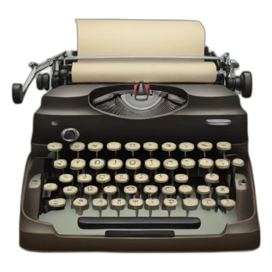 old vintage typewriter sticker