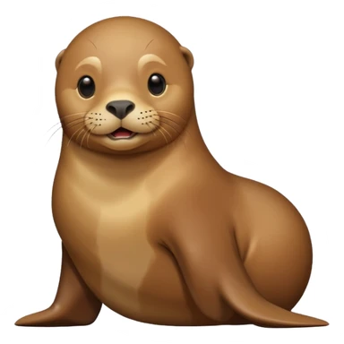 a sea lion hugging sticker