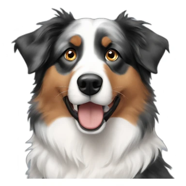 australian shepherd one blue eye sticker