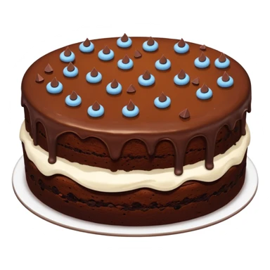 big circle Chocolate Brownie cake sticker