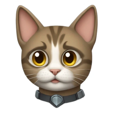 Super hero cat sticker